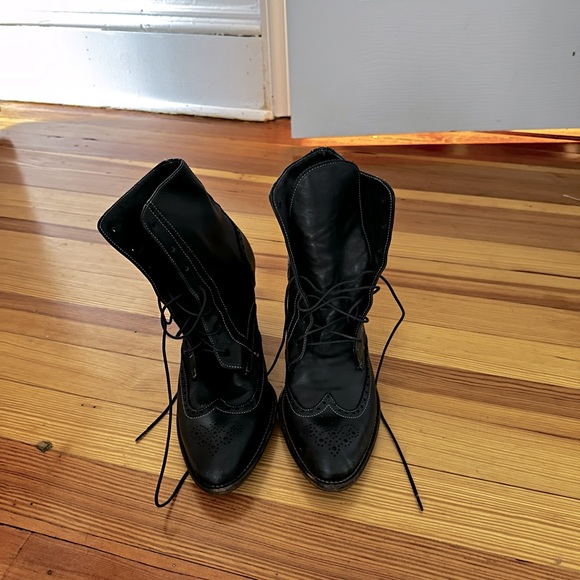 Paul Smith leather boots Women size 39 (8.5) - Picture 1 of 4